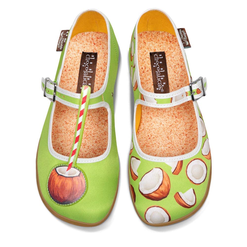 Hot Chocolate Design Chocolaticas Funky Canvas Women's Mary Jane Flat Shoes — view 111