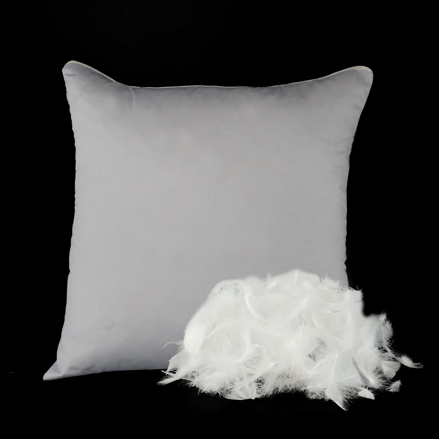 Soumeclu Goose Down Feathers for Pillow Stuffing 1LB, Natural 5/95 Feather Down Filling for Pillows, Couch Cushions, Seat Cushions, Duvet Insert, DIY Project