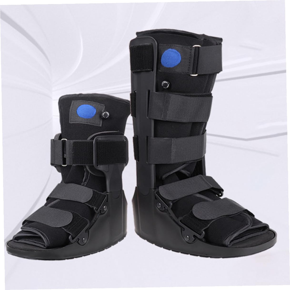 FUOYLOO Ankle Fixation Brace Walking Boot with Inflatable Cushion, Low-profile Sprain Rehabilitation Shoe for Post-surgery Foot and Ankle Support, Medical Foot Protector for Adults