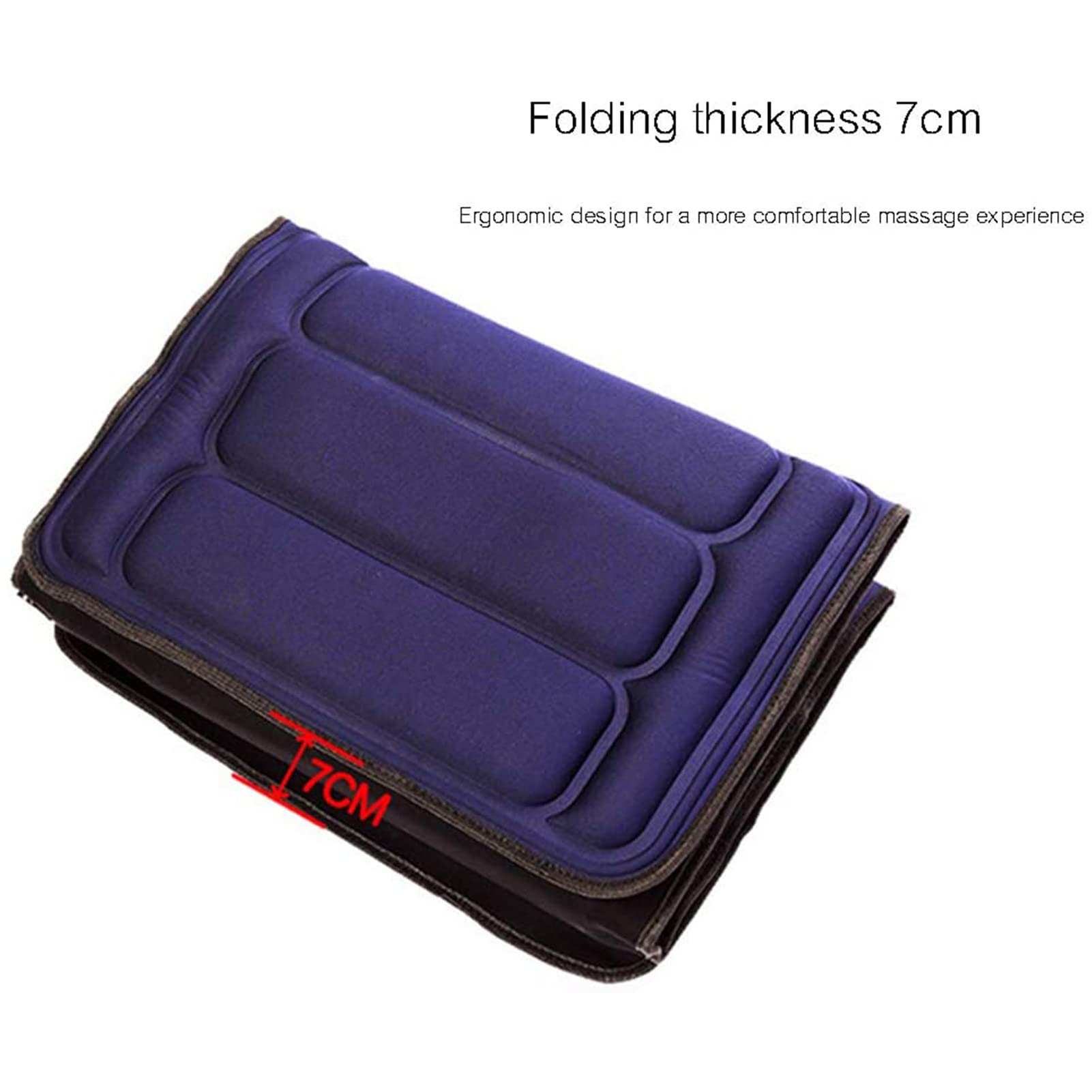 Colchón de masaje para la salud del cuerpo completo, estera de masaje multifuncional con terapia de calor, cojín plegable con vibración de calor relajante, estera de masaje para el hogar, estera de ma