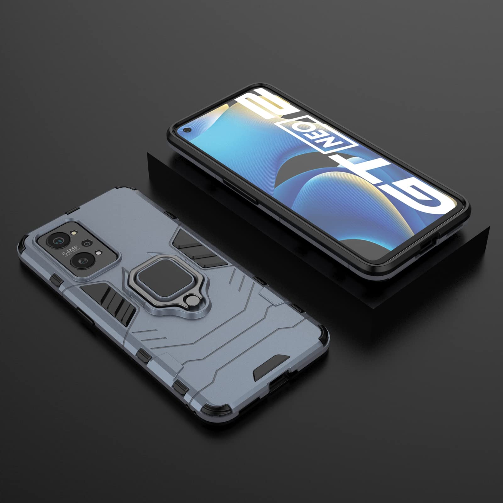 【最終値下げ】Realme GT Neo 2T 256GB 箱/カバー付 GIOPUEY Case Compatible with Realme GT Neo 3T/GT2/Neo 2, 2 in 1 PC