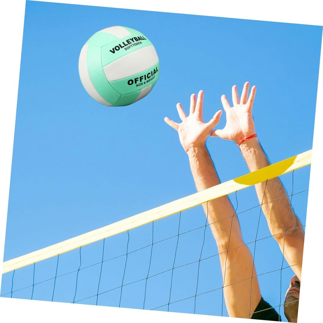 PRETYZOOM 2pcs Adult Soft Volleyball Size 5 Indoor Training Sports Ball for Entrance Examination, Machine-Stitched Explosion-Proof Volleyball for Recreational and Competitive Play