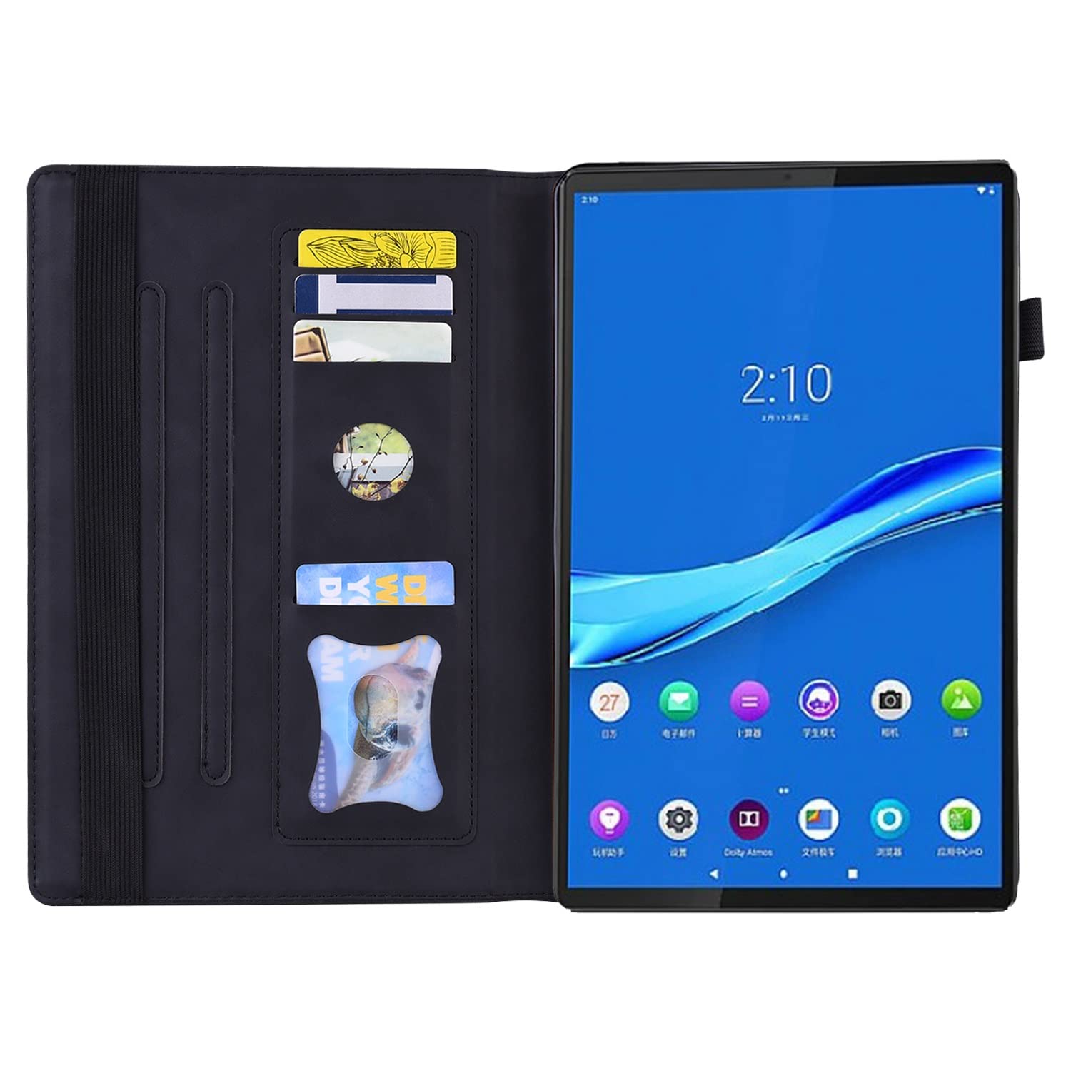 Podróż na tablecie Dla zakładki Lenovo. M10 HD 10.1.. Cal 2020 (2 gen) TB-X306F / TB-X306X Tablet typu wspornika PC. Case Regulowany Pasek mocujący Slot Shockproof(Noir)
