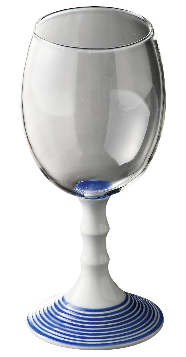 Amazon｜有田焼 浪漫グラス ワイン (化粧箱入) ライン (ブルー