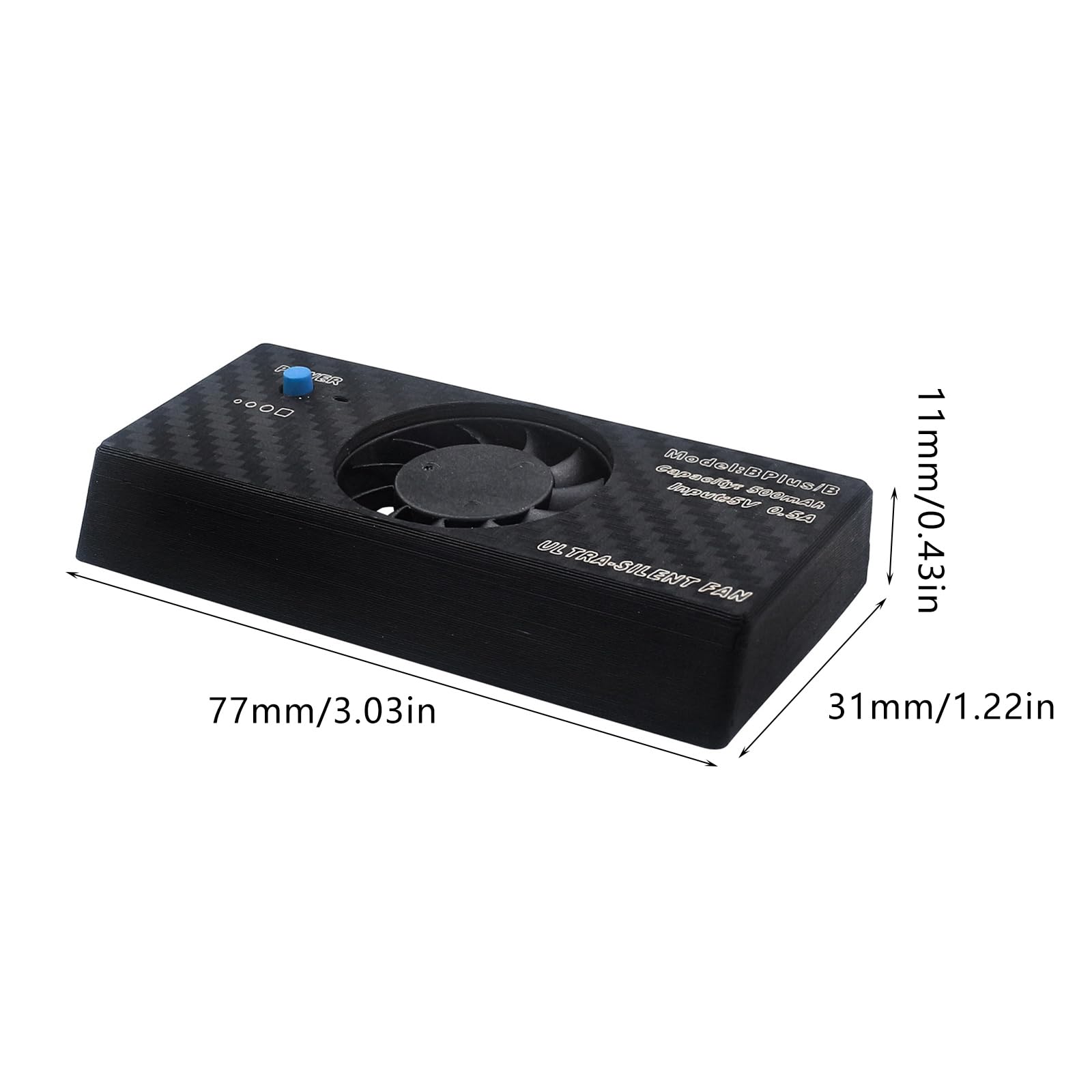 Ventola di raffreddamento ad efficienza per telecamere in streaming live Processo super silenzioso Alimentato tramite USB Dispositivo di dissipazione del calore portatile Coerente A6400