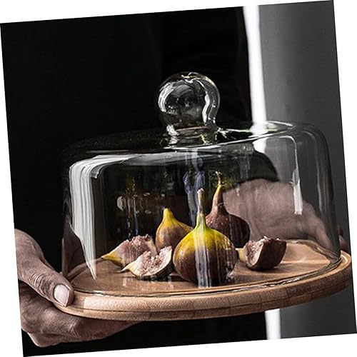 Miniatura 9 de Angoily Cubierta de vidrio para cupcakes, soporte de pastel de vidrio, cubierta de cúpula para servir, platos para tartas, servidor, Cloche,