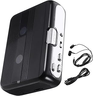 1 PC Toca-Fitas Gravador De Cassetes Adaptador Toca-Fitas Abs Toca-Fitas Fm Toca-Fitas Abs Pessoal Toca-Fitas Toca-Fitas Metal Placa De Rádio Branca UKCOCO