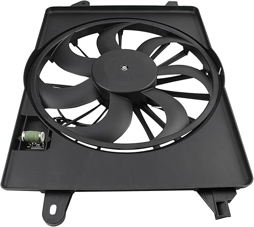 Miniatura 4 de AUTOKAY Ventilador de refrigeración del radiador de CA para Chrysler 300 para Dodge Challenger para cargador 2009-2018 Ventilador de refrigeración
