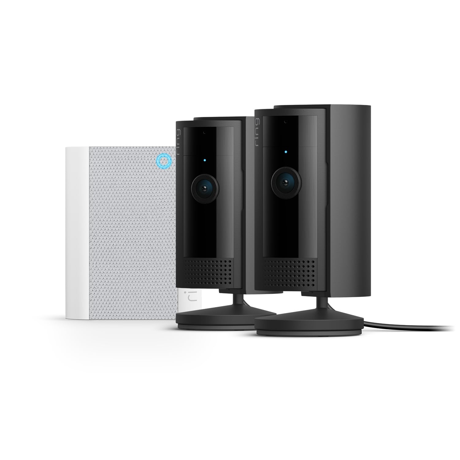 Ring Indoor Camera (2nd Gen) by Amazon | Plug-in indoor Security Camera | 1080p HD Video, Privacy Cover, DIY alternative to a CCTV system | 30-day free trial of Ring Protect | 2 Cameras + Chime