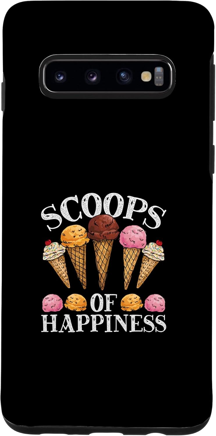 Galaxy S10 Scoops Of Happiness Cone Lovers Ice Cream Case