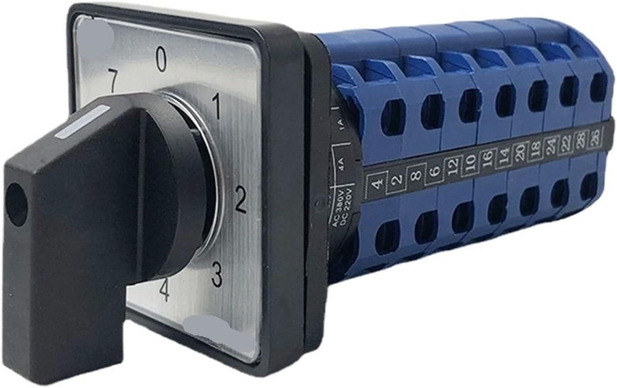 20A Cam Switch LW26-20/7 0-7 Positions Universal Combined Power Supply Voltage Switching 7-Channel Dual-Wire Selective Control