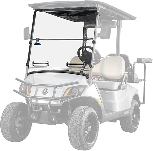 Miniatura 2 de SuperATV Corsa - Parabrisas ventilado azul para Yamaha Drive 2003+ 2003, hecho de policarbonato estándar de 14", 2 en 1 parabrisas completo o medio,