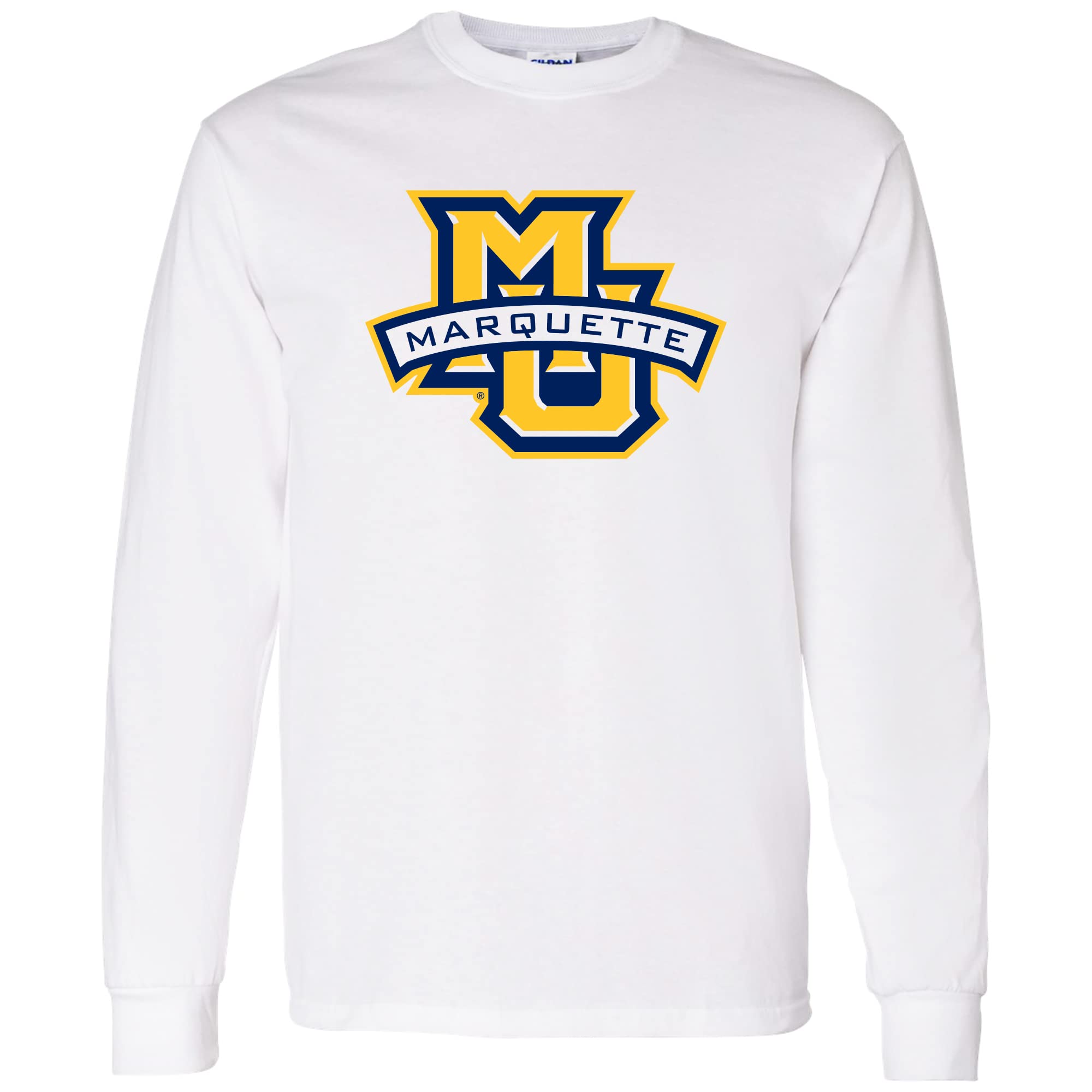 UGP Campus Apparel AL02 - Marquette Golden Eagles Primary Logo Long Sleeve T Shirt - X-Large - White