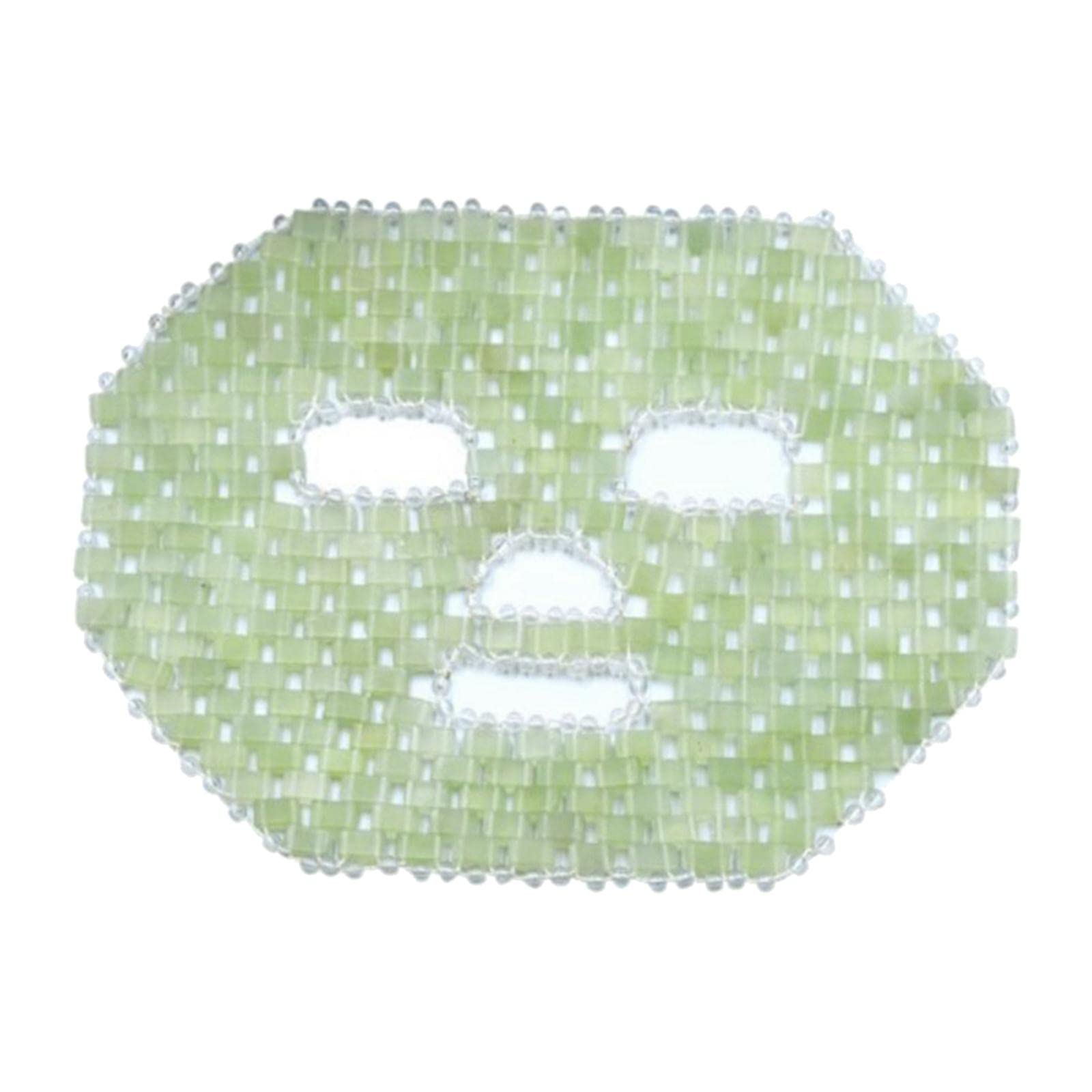 Generic Mascarilla Facial de Jade Antienvejecimiento, Mascarilla Facial de Terapia Fría para Ojos, para Los Ojos.