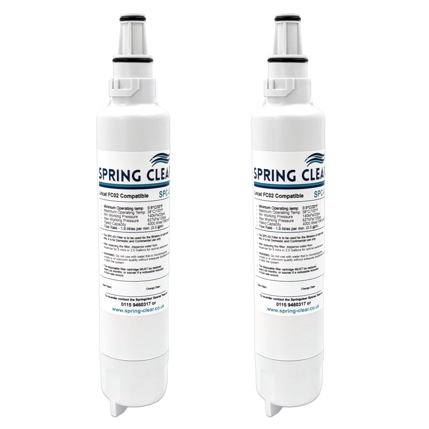 Spring Clear 3M AP2 C401SG Compatible Water Filter - SPC-02 - Lincat Filter- 2 Pack