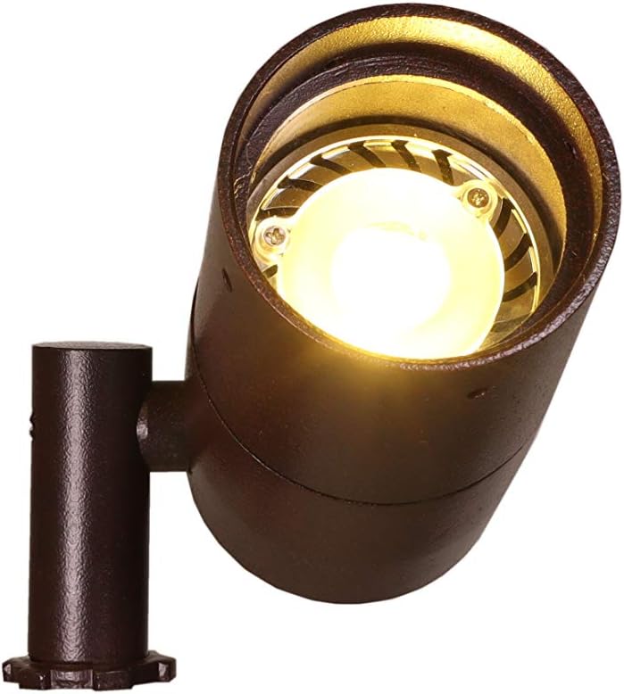 BestPro Lighting Low Voltage 20W Modern Bullet Lighting in Rust Finish (103)