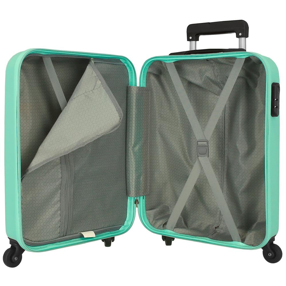 ROLL ROAD Flex, Trolley Rigido Cabina 55m Unisex Adulto, Verde (Green), 38x55x20 cms