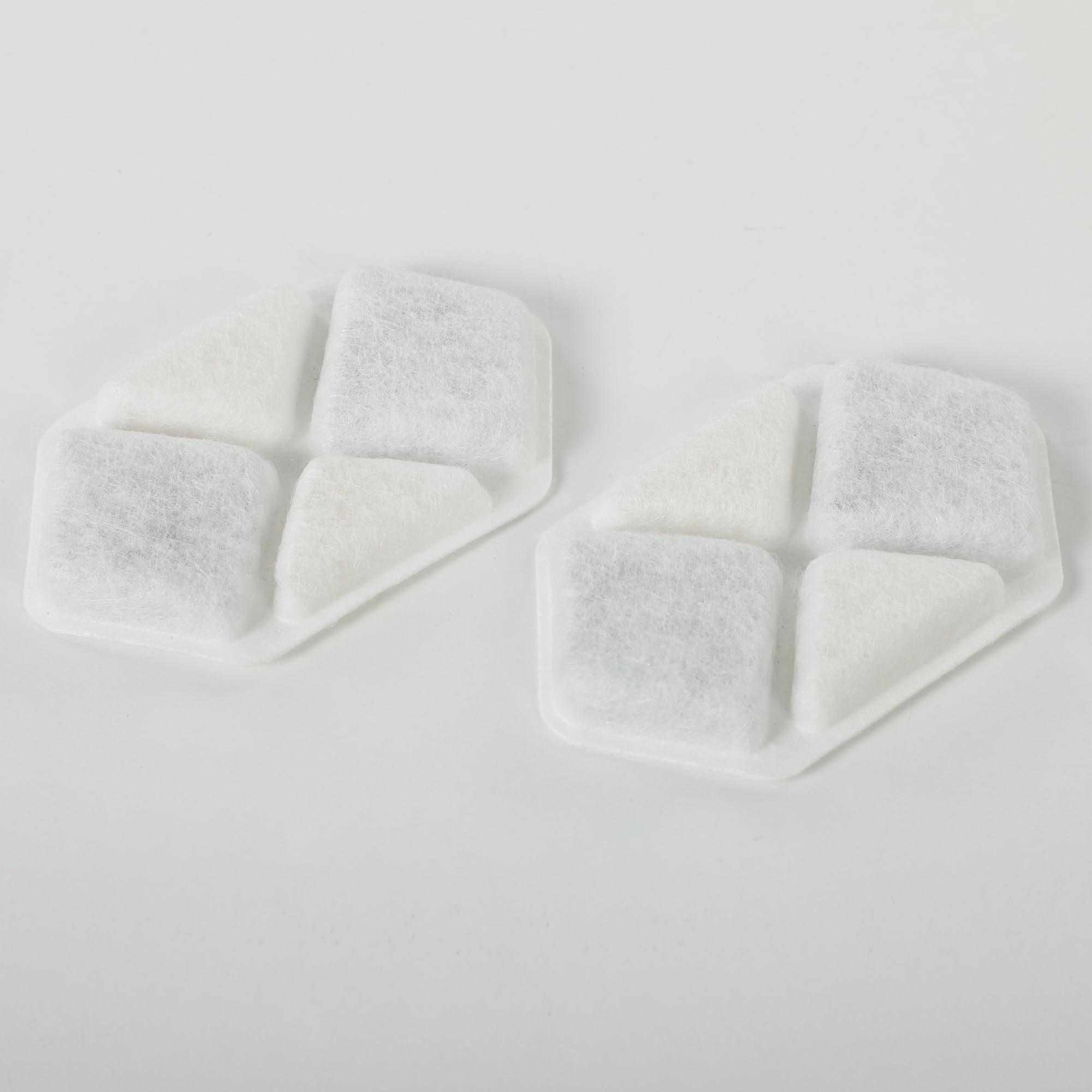 PawHut Juego de 16 filtros para fuente de gato, filtro de agua para gatos y perros, sistema de filtración triple con algodón PP, carbón activado y resina de intercambio iónico, color blanco
