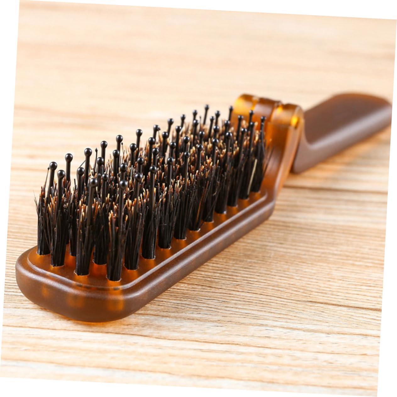 6 Piezas Peine plegable Peine de hombre de de cerdas cepillo de pelo de bolsillo manejar pelucas para hombre peluquín para hombres de viaje para peluqueria FRCOLOR