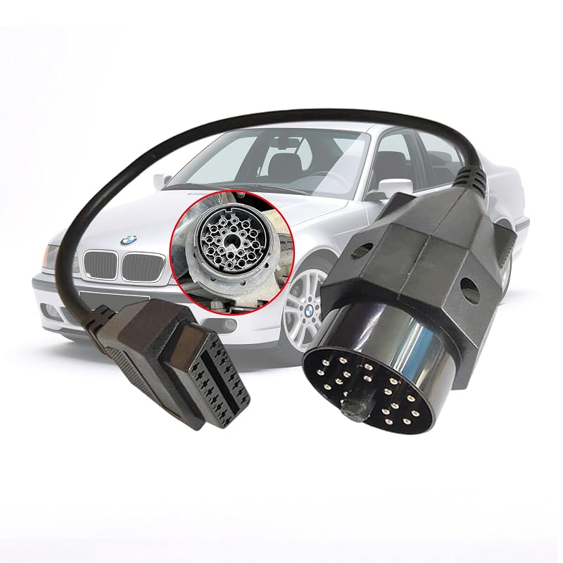 Cabo Adaptador OBD1 para OBD2 BMW com Conector de 20 Pinos para 16 Pinos VZG