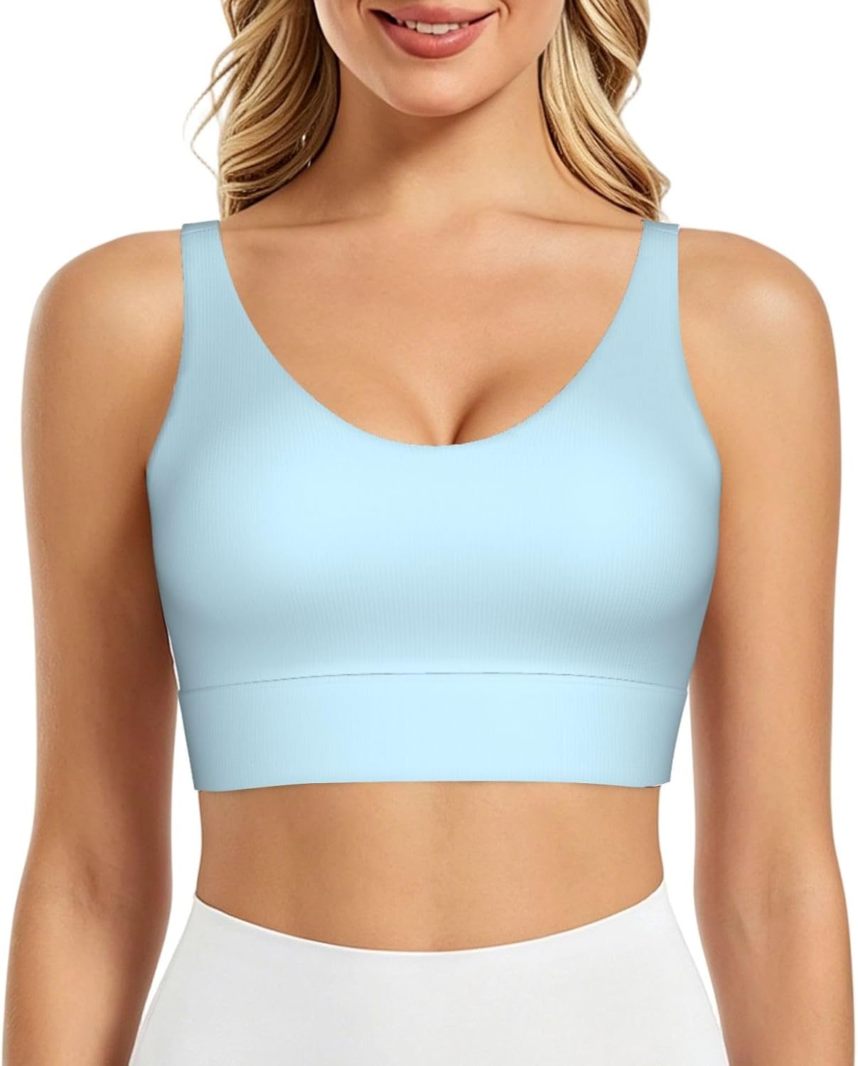 Solid Color Small Fresh Women's Sports Vest, Light Running Gear, Soft Polyester for Fitness Exercise Outfit