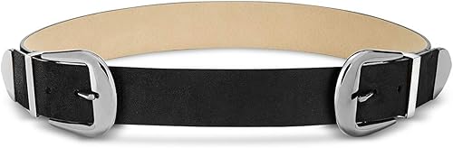 INC Cinturón de gamuza con hebilla doble limpia Olive