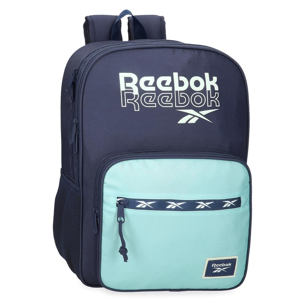 Reebok Andrew School Backpack, Adaptable to Trolley, Blue, 30 x 40 x 12 cm, 14.4 L, Polyester by Joumma Bags