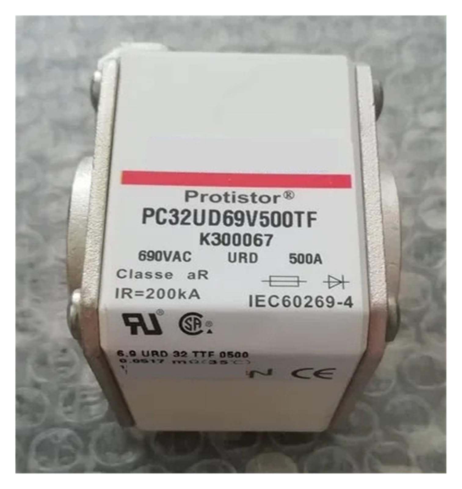 Fusible PC32UD69V800TF haute tension pour armoire de distribution 6.9 URD 32 P300071