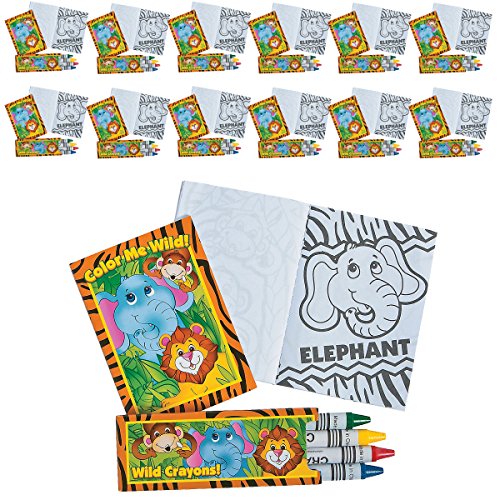 Safari Zoo Animal Party Favors Large Set Includes Treat Boxes and Enough Party Favors Birthday Bundle for 12 Kids Jungle Animal Party Supplies Pack