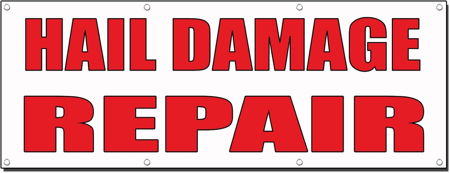 Hail Damage Repair Auto Body Shop Car Repair Banner Sign 8' X 4' /W 8 Grommets