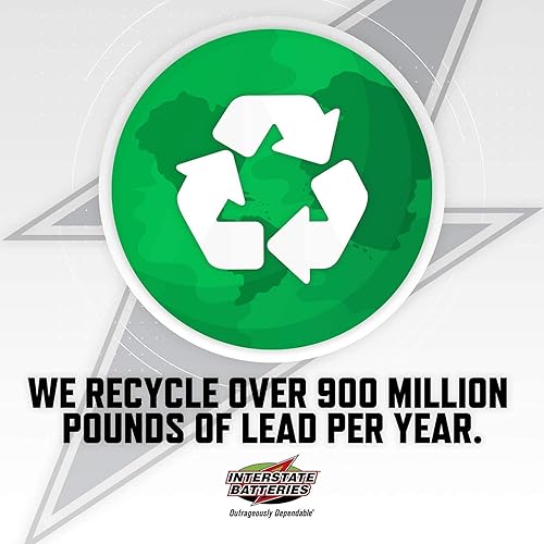 Miniatura 7 de Interstate Batteries Batería de ciclo profundo de 12V 35Ah y cargador de goteo de batería 12v 1.0 Amp (SLA) Terminales de inserción de batería de