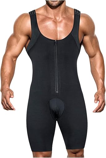 XMXM Men Bodysuit Fajas Colombianas para Hombre Weight Loss Tummy Control Full Body Shaper Plus Size Waist Trainer