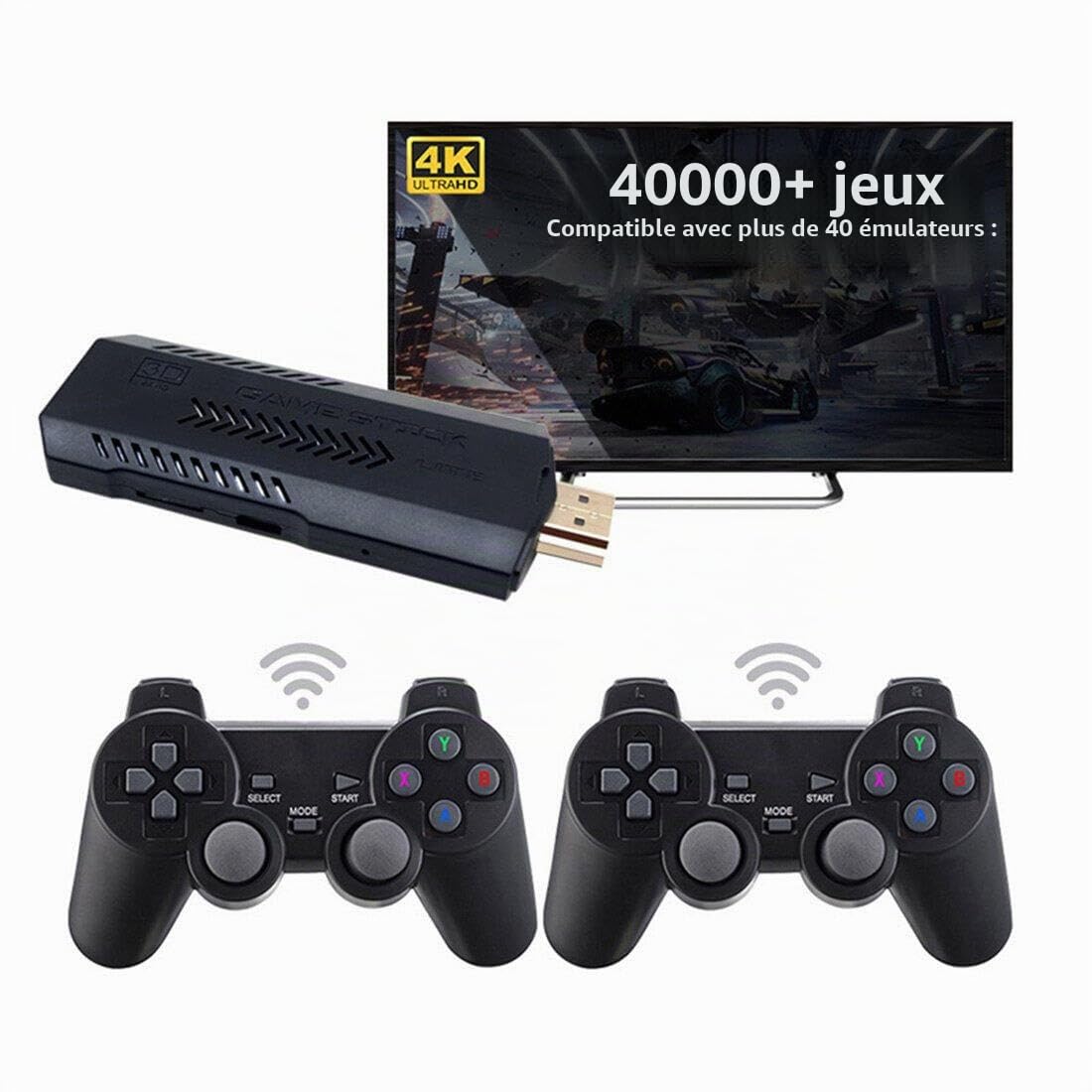 M10 X2PLUS Contrôleur Retro Game 4K 64G HD 2.4G P3 Sans Fil 30 000 Jeux Émulateurs Arcade Portables Console TV