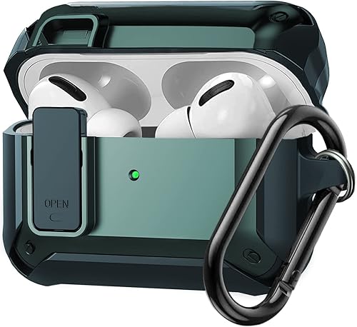 Funda para Airpods Pro de 21 generación con bloqueo 202320222019, funda protectora resistente para Airpod Pro 2, a prueba de golpes, para Apple iPod