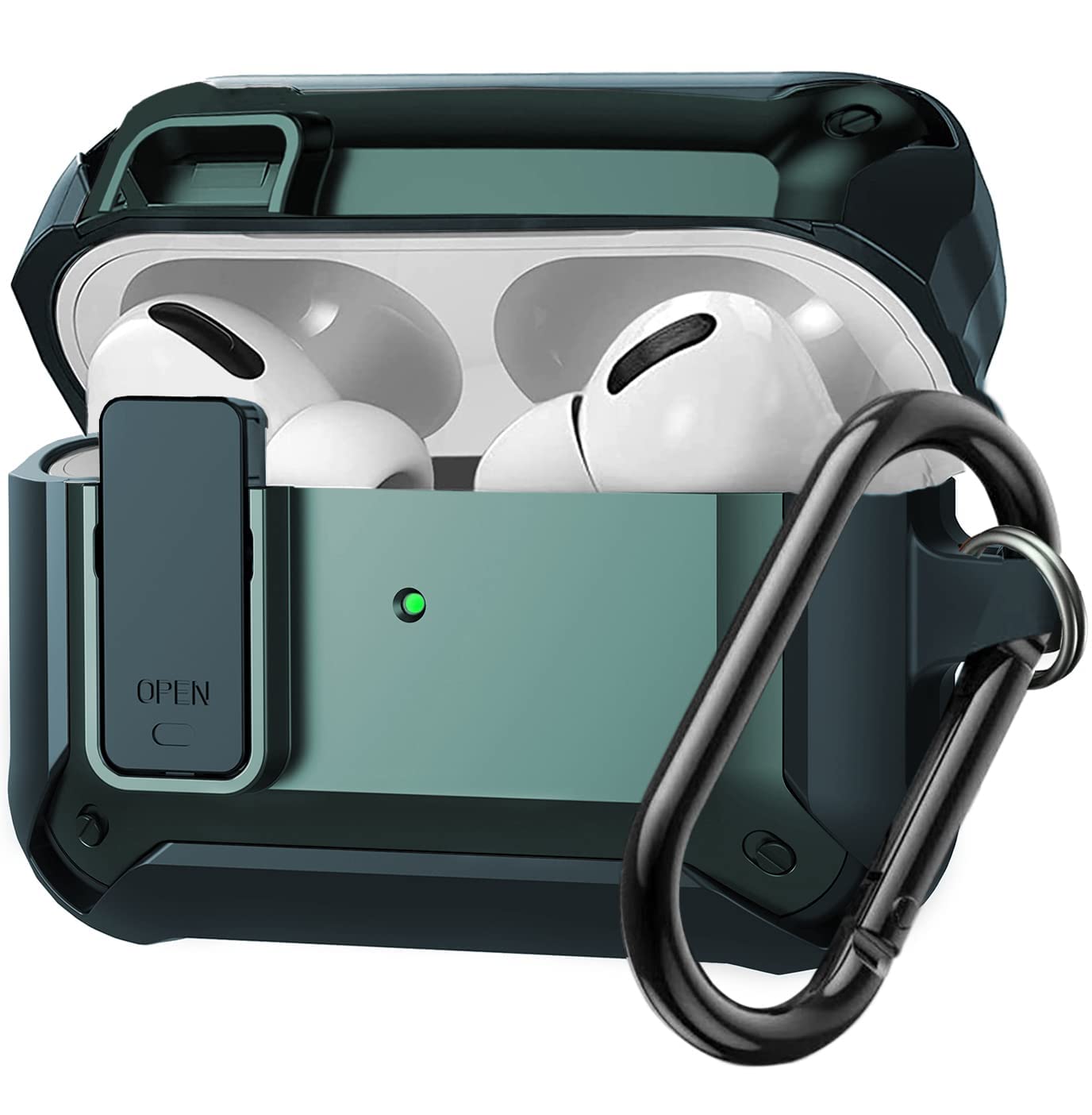 Apple AirPods Pro カバー付き Amazon.com: Olytop for Airpods Pro 2 Case With Lock Lid
