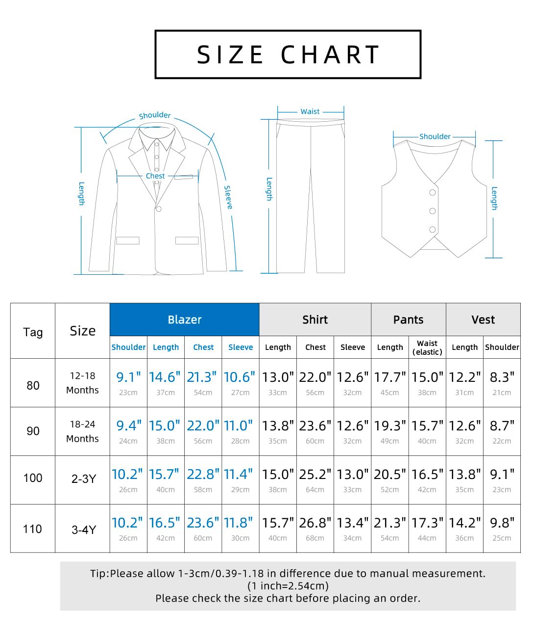 mintgreen Bambino Ragazzo Formale Matrimonio Abiti Battesimo Smoking Blazer Abbigliamento 5PCS Set