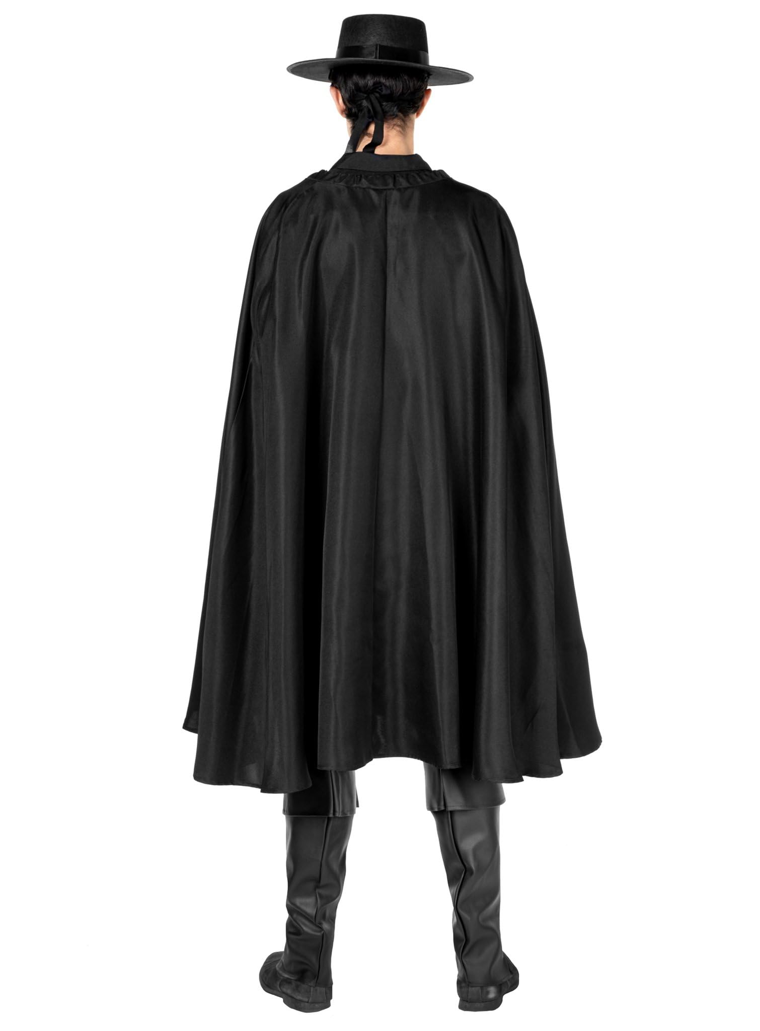 Maskworld Zorro Kostüm - Größe: M - Komplett-Kostüm des schwarzen Rächers für Karneval, Halloween & Motto-Party