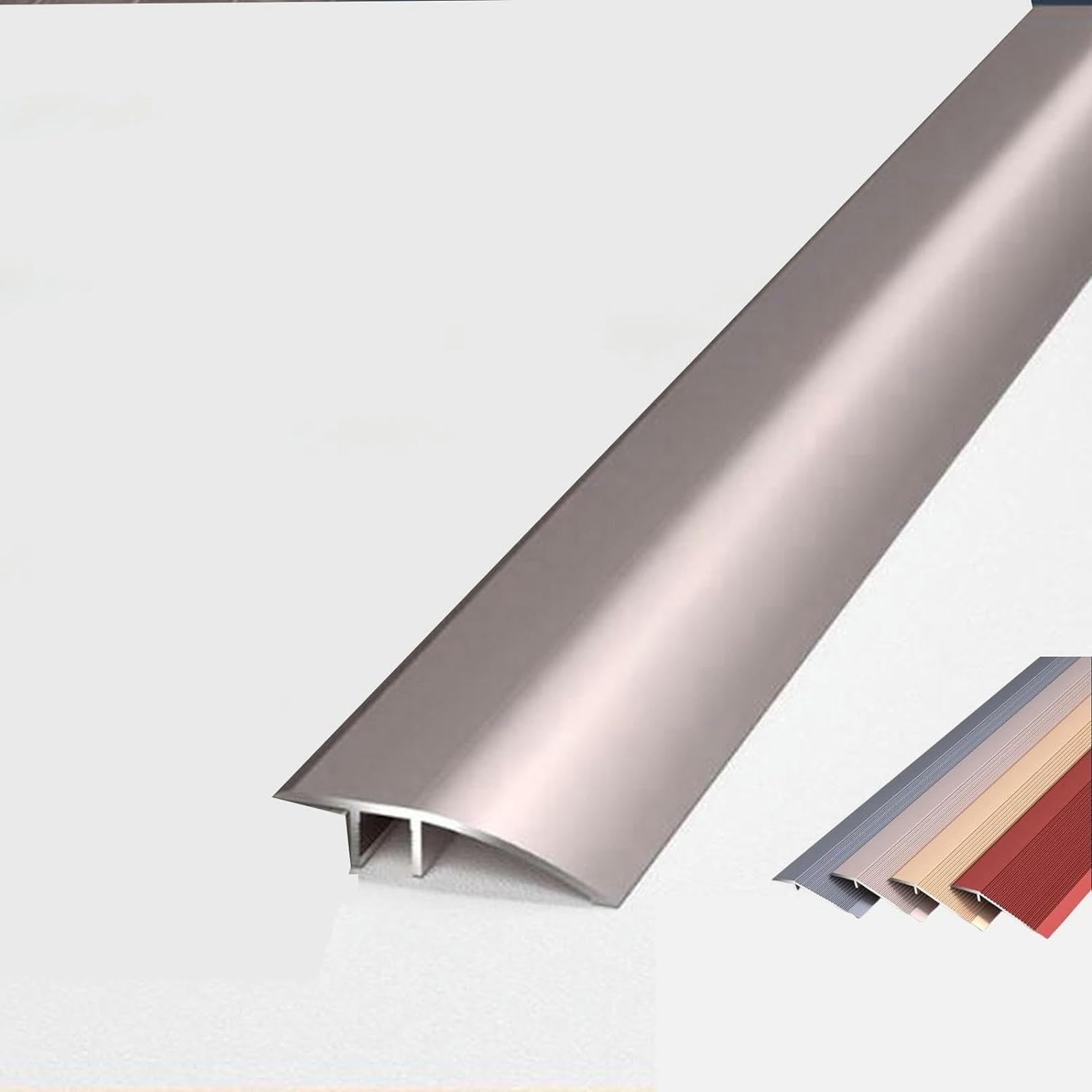 LGEOELIAS Floor Transition Strip, Threshold Ramp, Thresholds for Doorways, Wheelchair Ramp Edge Reducer Laminate Transition Cover Edge Trim Gap Doorway Threshold for Uneven Floors Heights