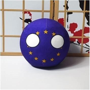 7.9in Poland Ball,Countryballs,EU, Canada, United Kingdom, France, Country Ball,Decorations, Country Balls,Anime Cosplay, Plush Toys Color EU, Size 20cm