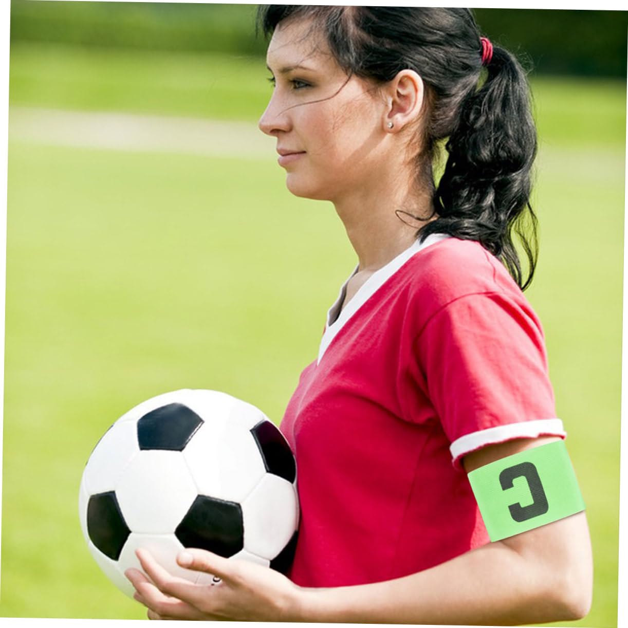 BESPORTBLE Fascia da Calcio Fascia Braccio Calcio Fascia Calcio Verde Fascia da Adulto Banda di Capitani del Braccio di Calcio Fasce da Sportivo