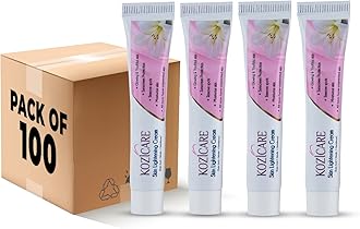 Kozicare Skin Lightening Cream - 15gm (Pack of 4) | Enriched with Kojic Acid, Alpha Arbutin, Glutathione, Niacinamide and Vitamin C | Best for Melasma, Pigmentation, Dark Spots (100 Sets of Pack of 4)