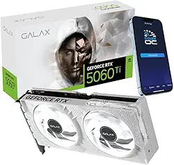 PLACA DE VIDEO NV RTX5060TI 8GB BLACK GF 1-CLICK OC WHITE 128BITS GDDR7 GALAX 56ISN8MDCQWH