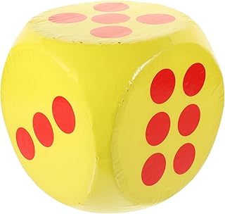 CIYODO Dados De Festa De Dados De Espuma Grandes Dados De Exercício Dados De Espuma Enormes Dados De Festa De Número Infantil Dados Grandes Layouts De Dados De Espuma Ferramenta Ao Ar