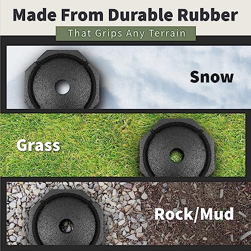 Image of SnapPad XTRA Singles RV Jack Pads - Fit for Fifth Wheels, Class A & B Motorhomes, Travel Trailers - Compatible with Major RV Brands & Leveling Systems - For 9 inch Round Jack Feet - Made In USA