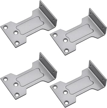 Parallel Arm Bracket for Series Door Closers Parallel Plate Reverse Loading Piece Internal and External Opening Universal Extension Accessories 4 Pieces