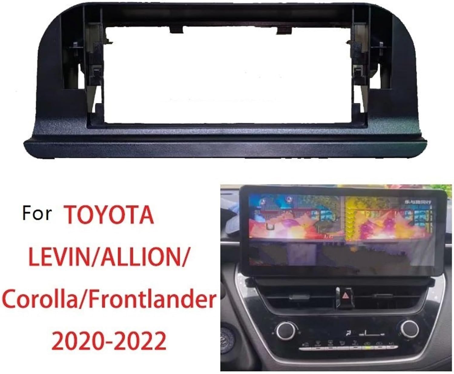 カーラジオフレーム TOYOTA LEVIN/ALLION/Corolla/Frontlander 2019-2022 12.3イン