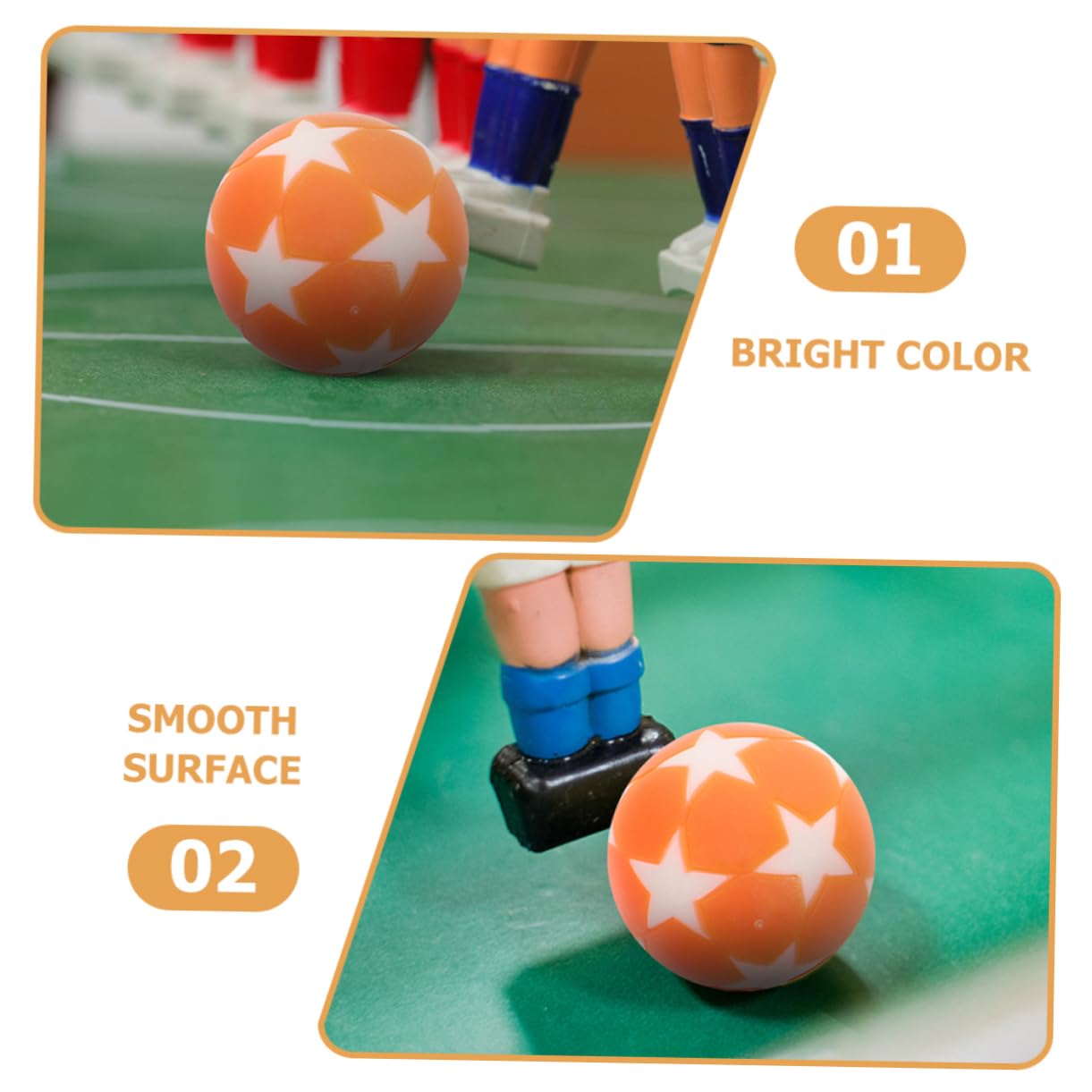 15pezzi Palline Per Calcio Balilla Arancioni E Bianche Sostituzioni Resistente Per Tavolo Da Calcio Accessori Per Giochi Da Tavolo Con Design E Lavorazione Fine