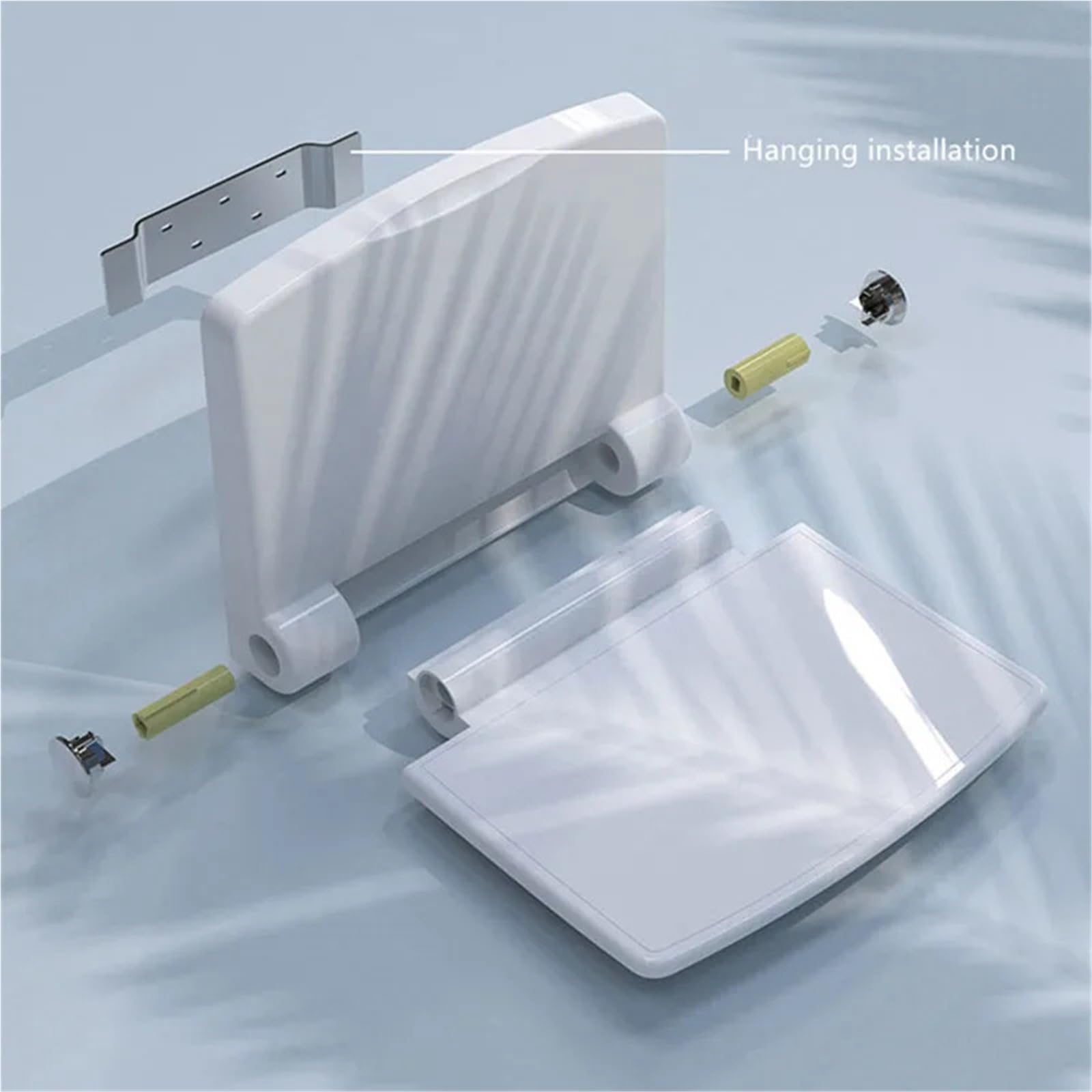 Asiento Ducha Pared Montada Asientos de Ducha Acero Inoxidable Plegables | Asiento de banco for montaje en pared for baño de personas mayores
