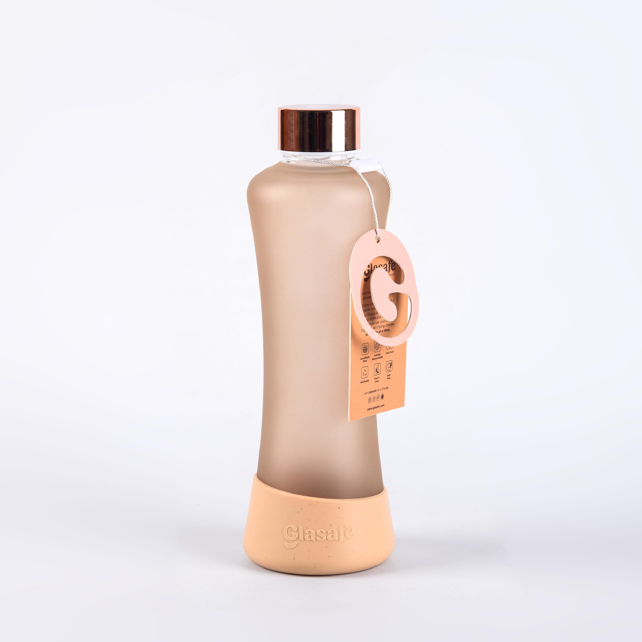See full amazon price history chart for GLASAFE 550ml Borosilicate Glass Bottle,Leak Proof | BPA Free |Easy to Carry |Dishwash Safe| Office Bottle | Gym Bottle | Home | Kitchen | Travel Bottle (Bisque SYP) GLASAFE 550ml Borosilicate Glass Bottle,Leak Proof | BPA Free |Easy to Carry |Dishwash Safe| Office Bottle | Gym Bottle | Home | Kitchen | Travel Bottle (Bisque SYP) (B0DJF8DWMK) Amazon Price History, Amazon Price Tracker