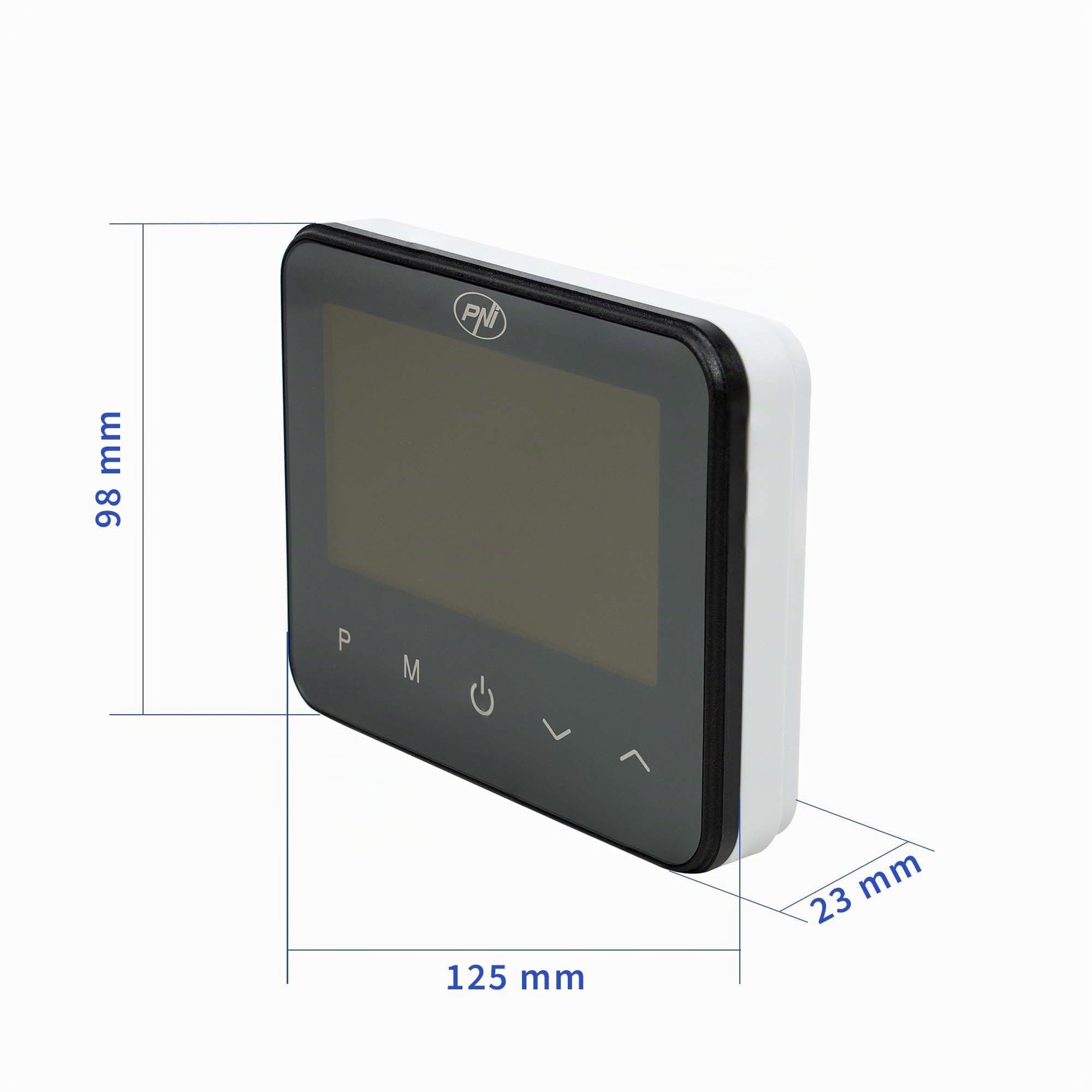 PNI CT40 Pro Thermostat sans Fil, avec WiFi, pour systèmes de Chauffage, 4 programmes Quotidiens, Manuel, Mode économique, contrôle Via Tuya Smart, ABS, Blanc